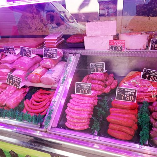 Gran variedad de carne en el centro de Madrid