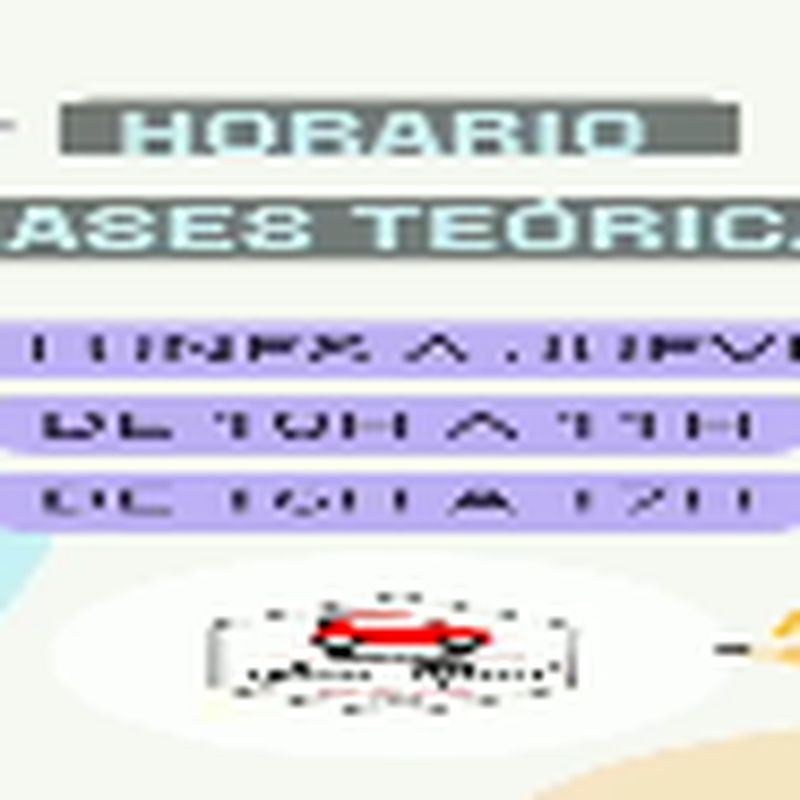 HORARIO CLASES TEÓRICAS