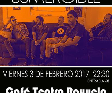 SUMERGIBLE presenta nuevo álbum en Café Teatro Rayuela.