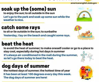 Idioms about the Summer