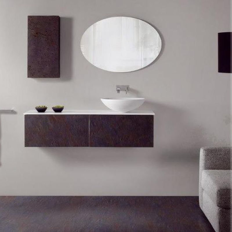 Mueble de baño  Vidrebany colección Cube modelo Stone