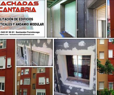Revestimiento térmico de fachadas en edificios de Santander.