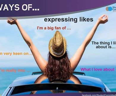 Ways of expressing likes