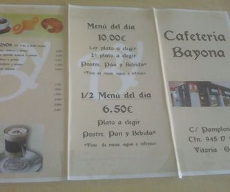 Postres: Especialidades de la casa de Cafetería Bayona