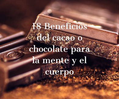 18 Beneficios del cacao o chocolate para la mente y el cuerpo