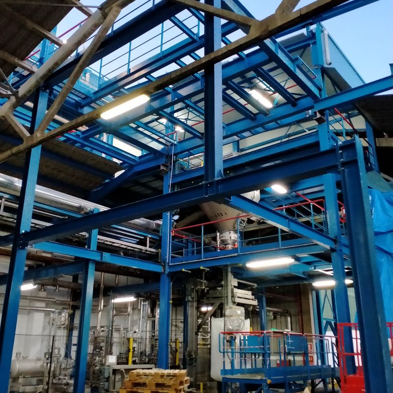 Realización de Estructura Metálica en Fábrica Clariant: Trabajos realizados de Global Metall Taller, SL