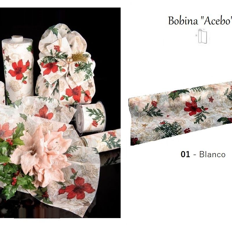 BOBINA DECOFIBRA MODELO "ACEBO" (510MMx9MT)/ 01-BLANCO REF: 0138-01 PRECIO: 7,50€