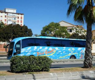 Viaje de autobús en España