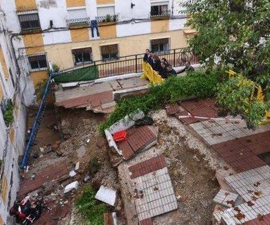 El Ayuntamiento inicia los estudios geotécnicos para reconstruir la plazoleta dañada por las lluvias