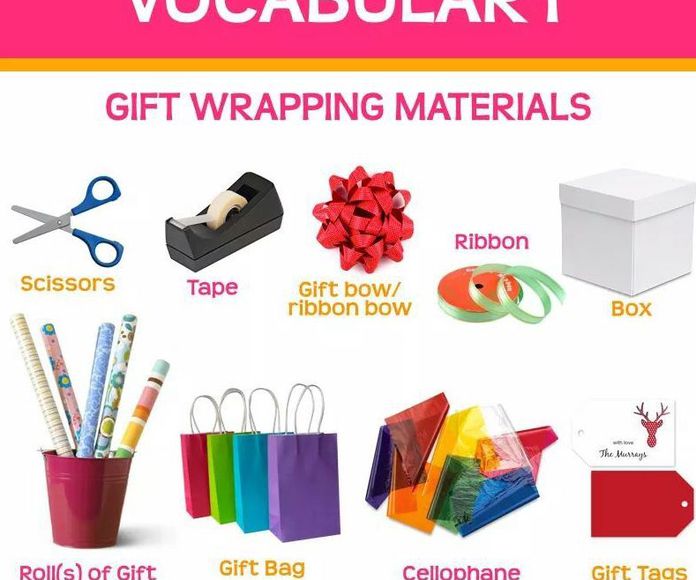 Vocabulary: wrapping materials }}