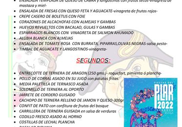 Menú 12 de octubre 2022