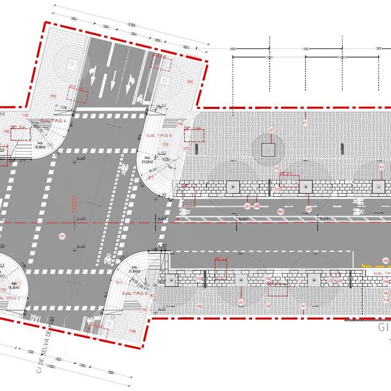 Proyecto constructivo de reurbanización de la calle Pere IV: Trabajos de MasterPlan