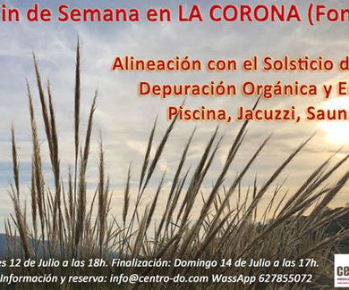 Fin de semana en "Caserío La Corona"-Fontanars dels Alforins. 12, 13 y 14 de julio 2019