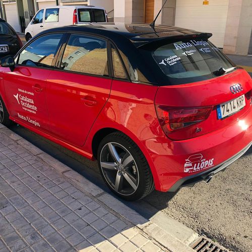 Audi A1 vehiculo de cortesia para los asegurados de Catalana Occidente . Seguros Bilbao y Plus Ultra