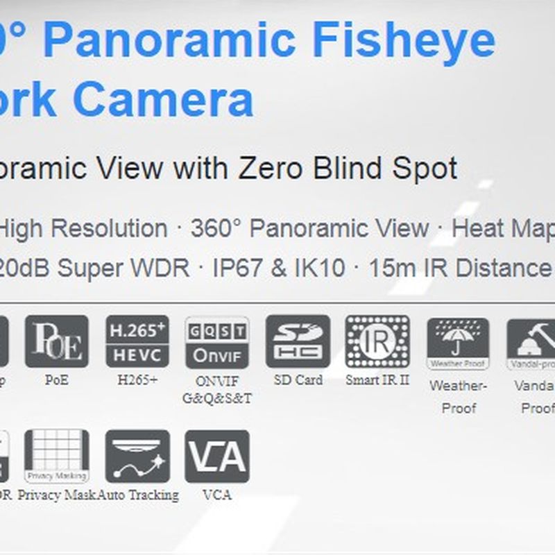 Milesight 360° Panoramic Fisheye Network Camera: Productos y servicios de Easysat Comunicaciones