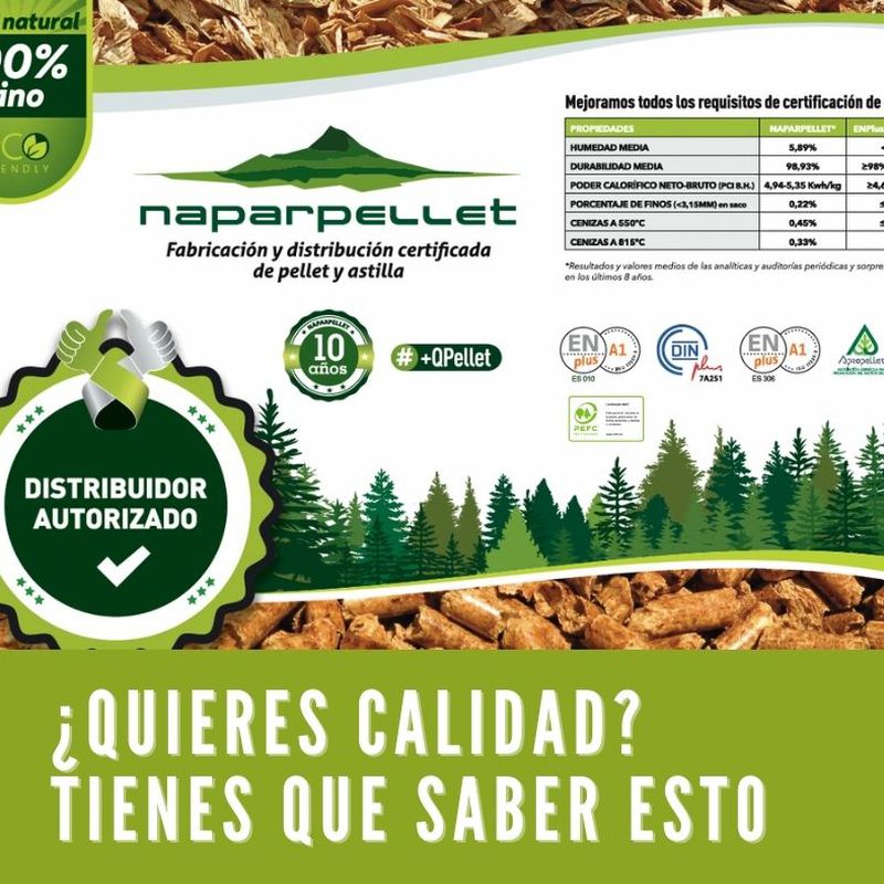 Pellet "Naparpellet": Productos y servicios de Chimeneas Hergar
