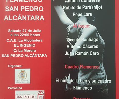 Patrocinamos el XXXVII Festival de Cante Flamenco de San Pedro Alcántara