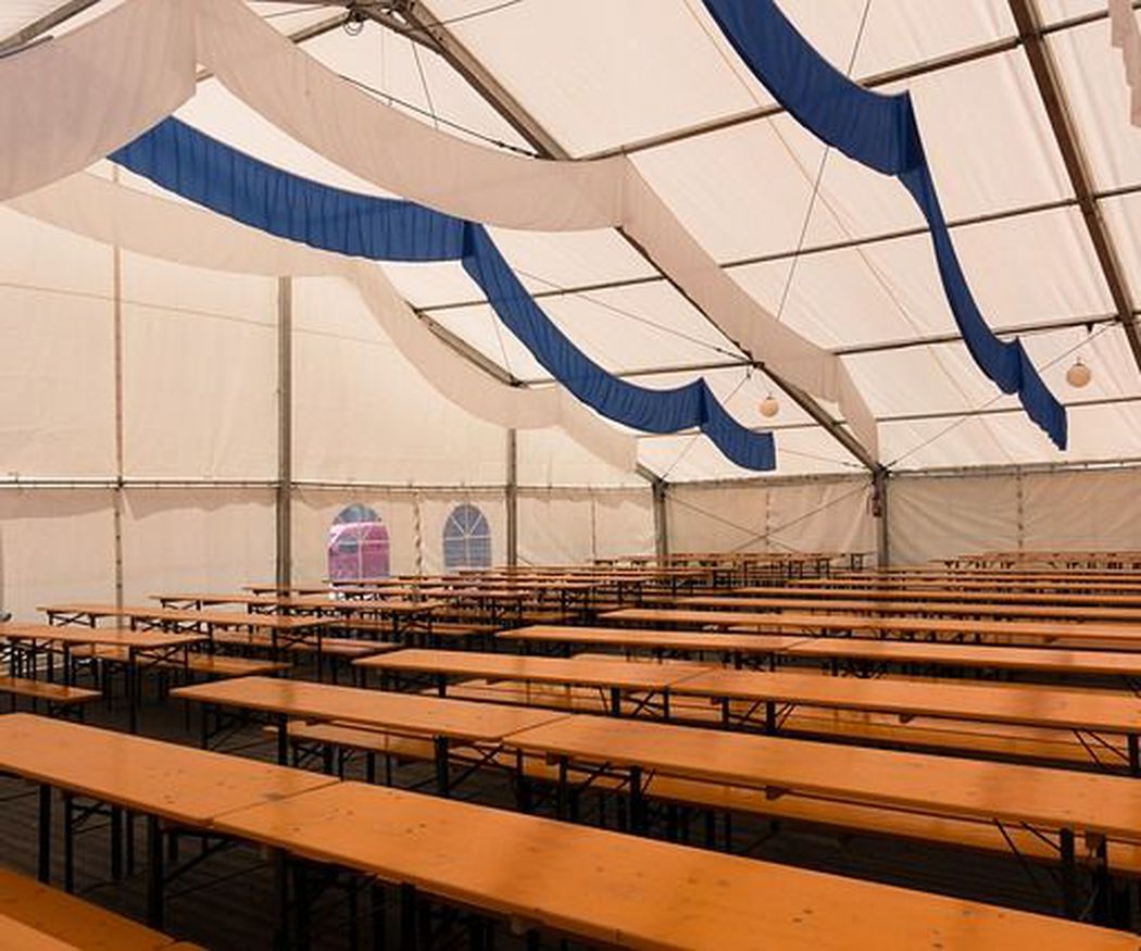 ¿Qué se puede celebrar en una carpa?
