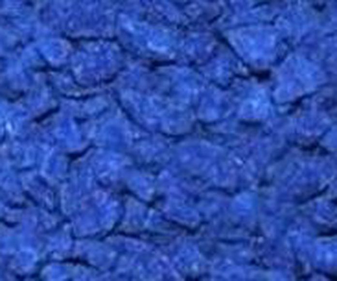 Triturado pigmentado en color azul