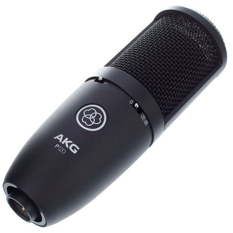 Microfono de condensador universal membrana grande Akg P120 con pinza 