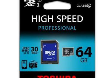 Toshiba Micro SDHC 64GB Clase 10 + Adaptador SD