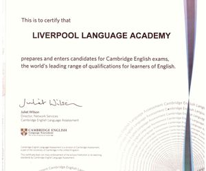 LIVERPOOL LANGUAGE ACADEMY     Exam Preparation Centre