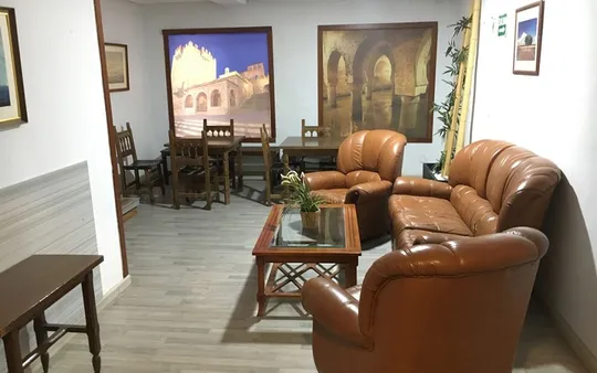 Salón de nuestro hotel en Cáceres
