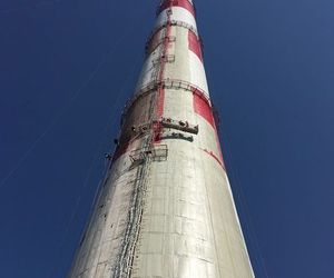 Repair of industrial chimneys
