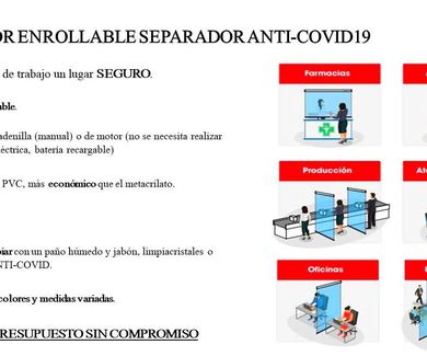 Estor enrollable Anti-Covid19