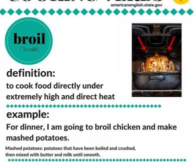 Cooking verbs:Broil