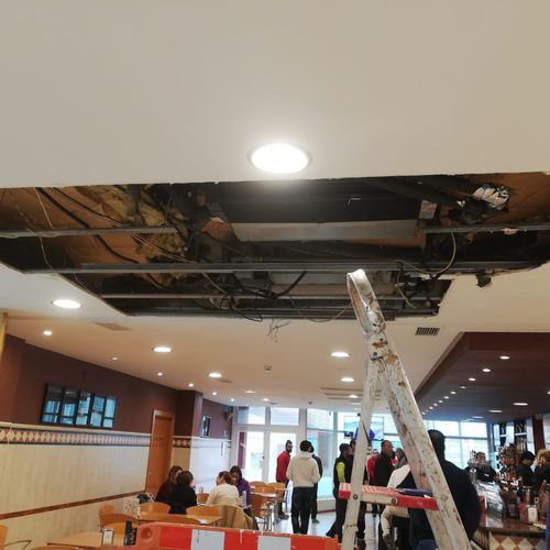 reparación techo de hotel
