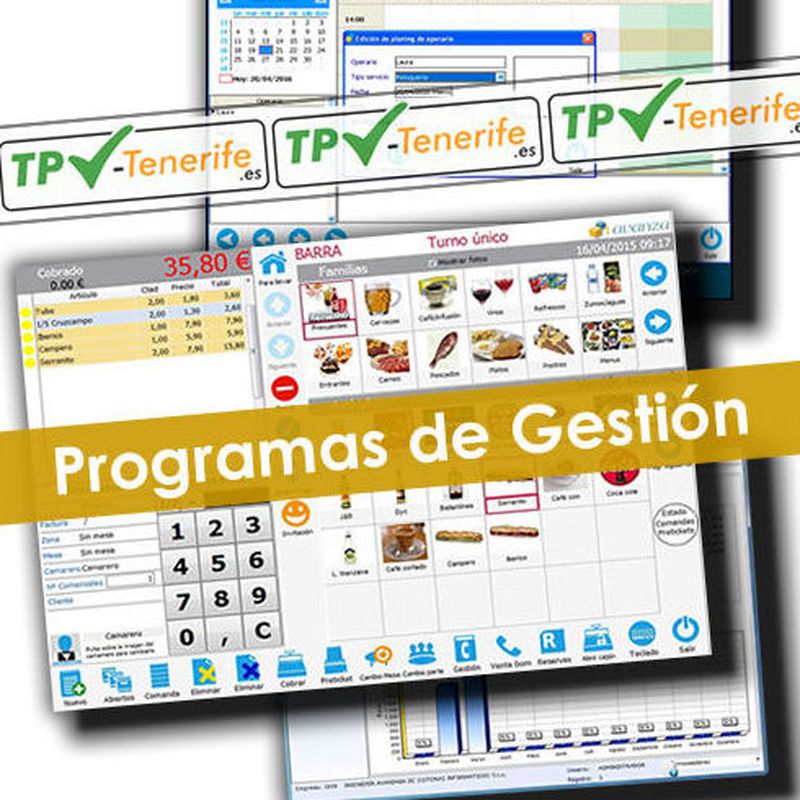 Programas de Gestión: Facturación, Venta, Control de Stock,...: Catálogo - Productos de TPV - Tenerife