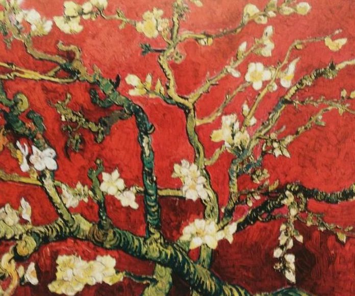 Van Gogh, Variación en rojo del almendro.: CATALOGO de Quadrocomio La Casa de los Cuadros desde 1968
