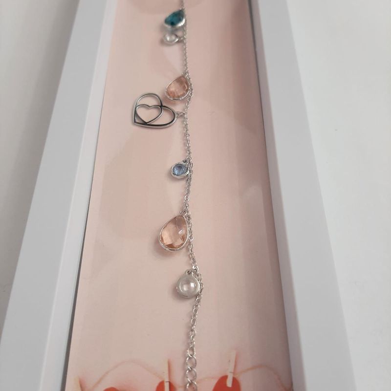 Pulsera en plata de ley rodiada con circonitas de colores: Catálogo de Joyería Izquierdo