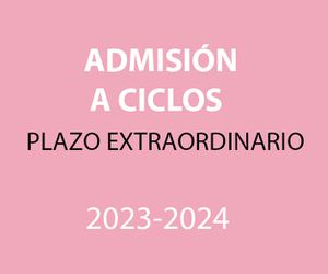 categoría: CALENDARIO, MATRÍCULA Y ADMISIÓN A CICLOS FORMATIVOS 2023-2024