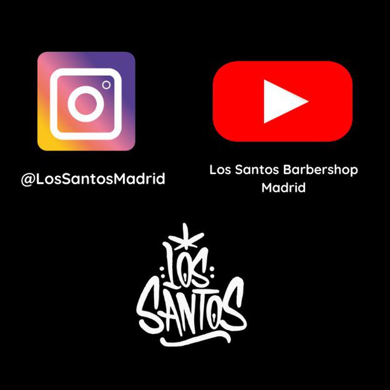 Síguenos en Redes Sociales: Así es Los Santos BarberShop de Los Santos BarberShop Madrid