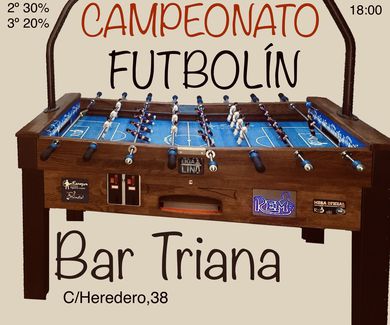 Torneo de futbolÃ­n en el bar Triana