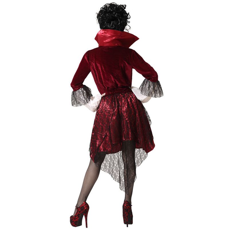 Disfraz vampiresa roja corto M-L mujer