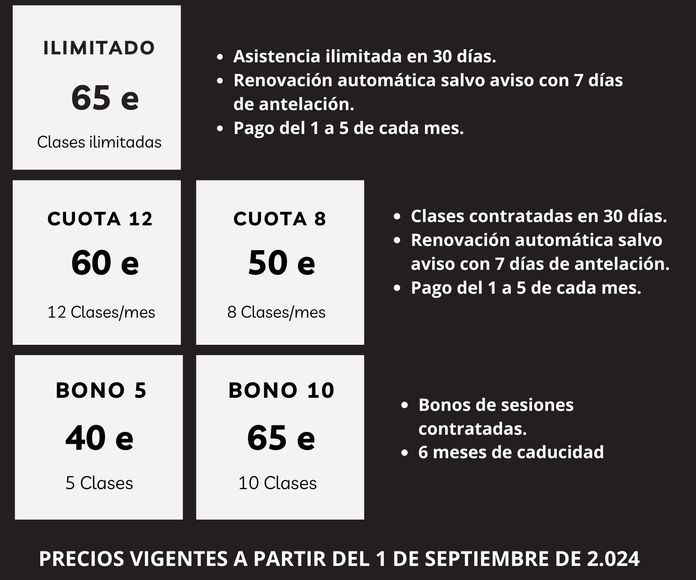 Precios: Entrenamientos de TCV Crosstraining