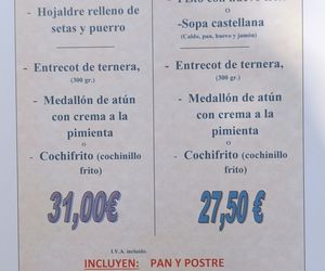 MENÚS  ESPECIALES