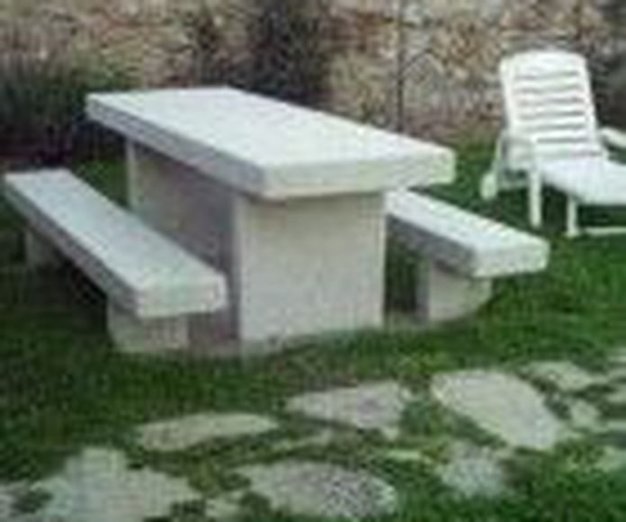 mesas de piedra para jardín zamora