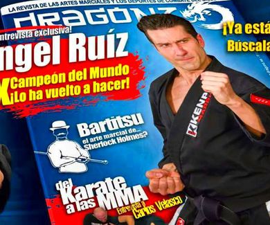 Angel Ruiz portada de la revista de artes marciales Dragonz