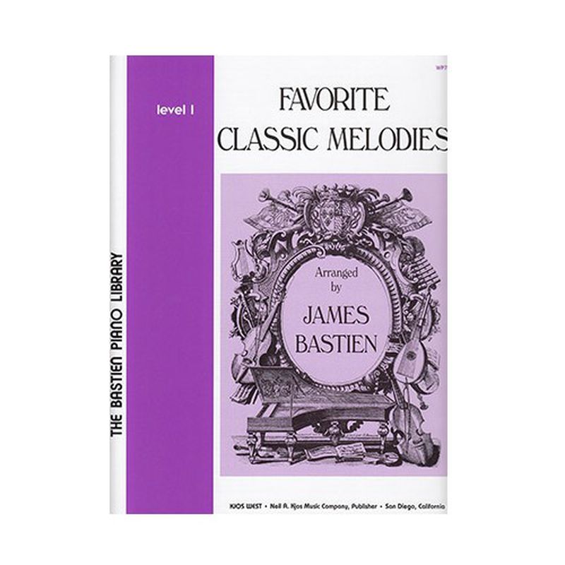 Favorite Classic Melodies level 1 James Bastien Edit Kjos: Productos y servicios de PENTAGRAMA