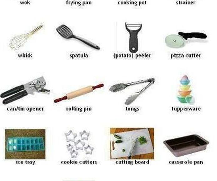 Vocabulary: Cooking tools }}