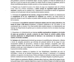 MANIFIESTO DIA SIN JUEGO 2021