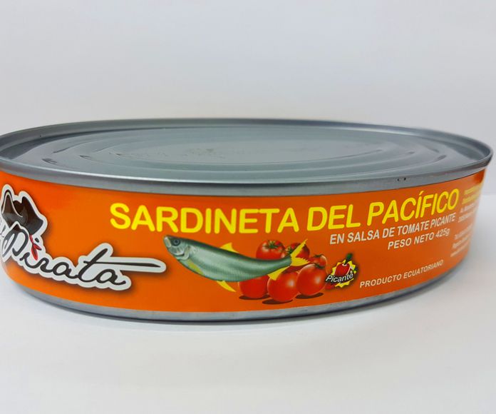 Sardinas El Pirata  picante en tomate: PRODUCTOS de La Cabaña 5 continentes