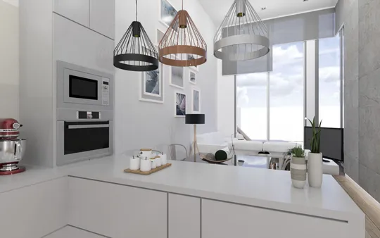 Proyecto de diseño de interiores para promoción en Orihuela Costa.