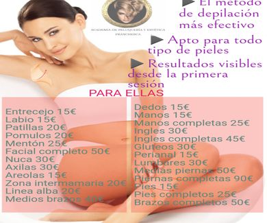 Depilación láser Diodo para ellas.