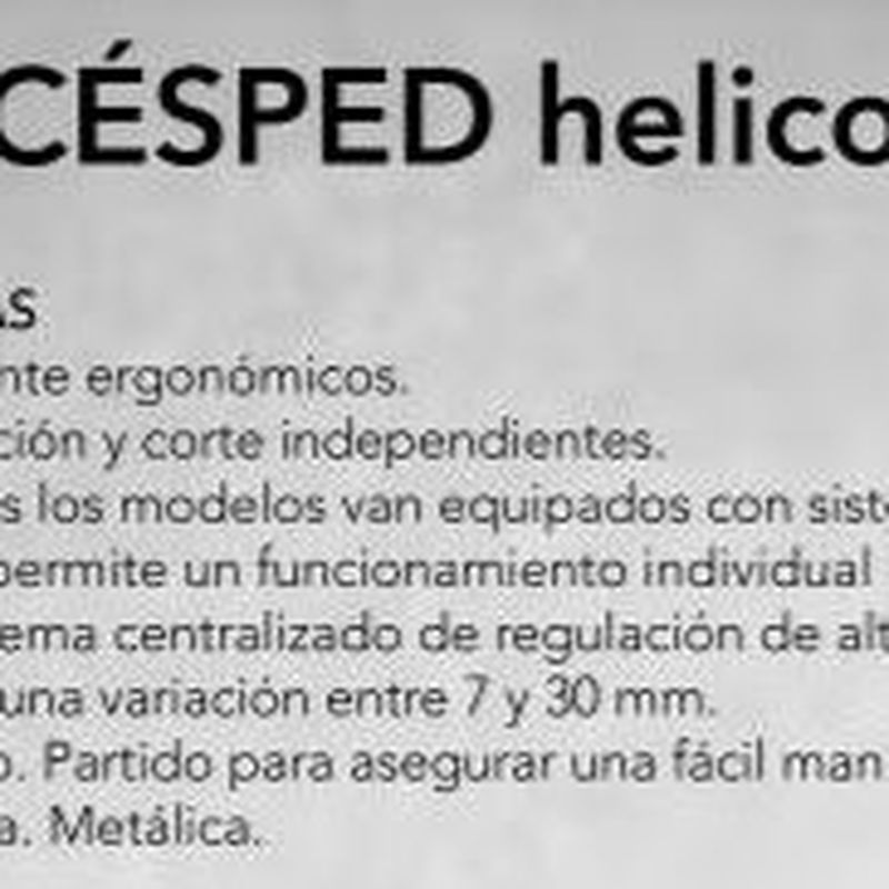 MASPORT CORTACESPED MASPORT HELICOIDAL Cód. OLYMPIC500: Productos y servicios de Maquiagri