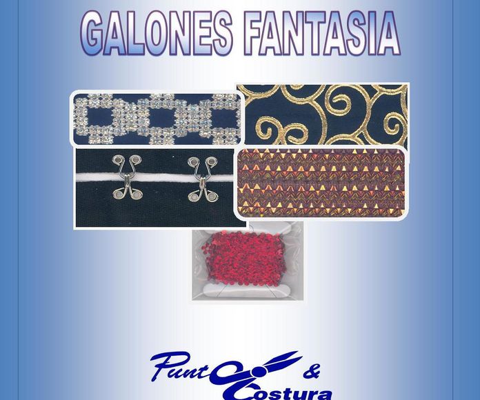 Galones Fantasia: Catálogo de Punto & Costura